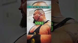 Eddie Hall testing his Max Deadlift  #shorts #strength #gym #trending