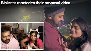 BINKCESS REACTED TO THEIR PROPOSAL VIDEO 