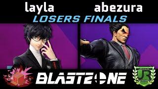 layla (Joker, Pichu) vs abezura (Kazuya) Blast Zone 120 LOSERS FINALS