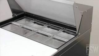 True Sandwich/Salad Prep Table w/ Drawers Video (TSSU-27-8D-2)