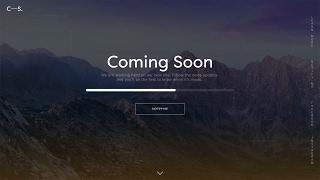 Web Design Speed Art - Modern Coming Soon in Adobe Xd