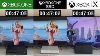 XBOX ONE FAT HDD VS XBOX ONE SLIM SSD VS XBOX SERIES X | GTA 5