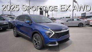 New Sapphire Blue 2025 Kia Sportage EX at Parkside Kia