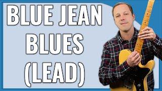 Blue Jean Blues Guitar Lesson (Slow Blues Guitar Licks – Billy Gibbons Style)