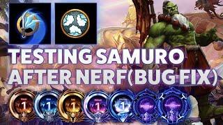 Samuro Bladestorm - TESTING SAMURO AFTER NERF(BUG FIX) - Bronze 2 Grandmaster S2 2023