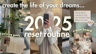 2025 RESET WITH ME | setting goals, making a vision board & 12-week year