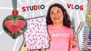 I've Changed... Art Market, Painting, Pressing Sweatshirts *studio vlog*