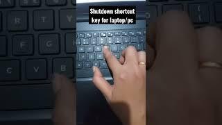 laptop shutdown shortcut key || how to power off #viral #pc  #shorts #hack