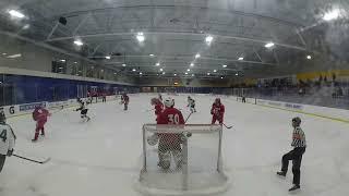 ACHA D2 Nat'l Championships - Ohio State vs Dakota College of Battineau - Goal Cam -  DCB Attacks 2x