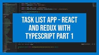 Task List App - React and Redux with Typescript part 1