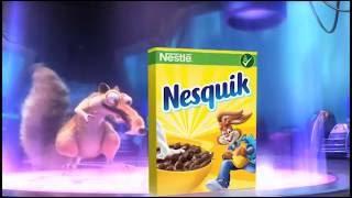 Готовый завтрак Nesquik с белкой из "Ледникового периода" (2016)