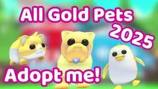 Every Gold Pet in Adopt me 2025 Complete Guide Cost, Rarity, From