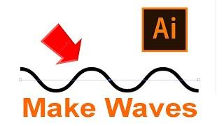 how to make waves in illustrator (how to make a wavy line)