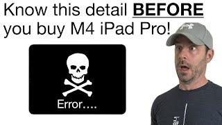 You have to know this important detail BEFORE buying the 2024 m4 iPad Pro!!!