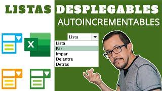 ⭐️ Crear LISTAS DESPLEGABLES AUTOINCREMENTABLES de las formas más fáciles que existen 