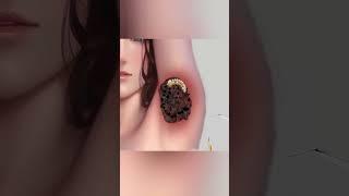 underarm deep cleaning #asmr #satisfyingvideo #armpits #asmranimation  #shorts