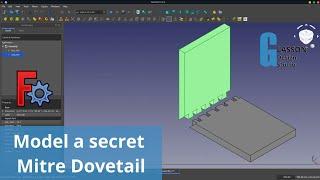 Howto model a secret mitre dovetail joint in FreeCAD