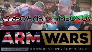 VLAD ‘THE DESTROYER’ KRASOVSKIS Vs. BOZHIDAR‘SUPERSTAR’ SIMEONOV -AT ARM WARS ‘REALITY CHECK’- RIGHT