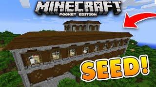 WOODLAND MANSION at SPAWN Seed!! Minecraft PE! (Pocket Edition)