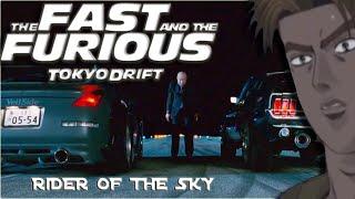 FAST AND THE FURIOUS TOKYO DRIFT (Sean) MUSTANG VS (D.K.) 350Z 「INITIAL D RIDER OF THE SKY AMV」