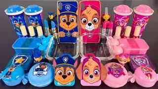 Chase vs Skye Paw Patrol | Mixing Makeup,Eyeshadow,Glitter,Clay Into SlimeSatisfying Slime