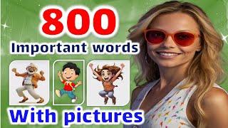 800 English words everyday life | basic Vocabulary | most common words in english with pictures 