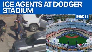 LIVE: Possible ICE outside Dodger Stadium