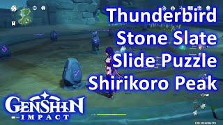 Thunderbird Stone Slate Slide Puzzle Shirikoro Peak Genshin Impact