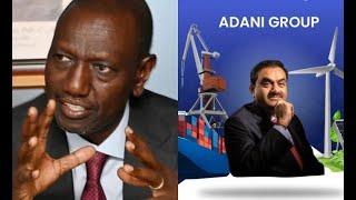 DRAMA As Ruto Defends Adani Mega Deals, says move to save Kenya from DEBTS & UNNECESSARY BORROWING