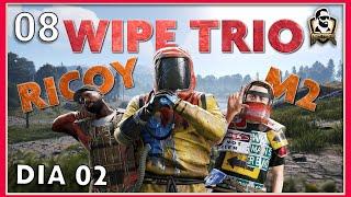 WIPE TRIO con RICOY y M2 #08 | UN JACINTO AGRADECIDO | Gameplay Rust Español #rust