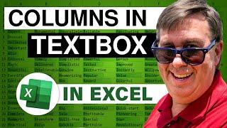 Excel TextBox With Many Columns - Episode 2459