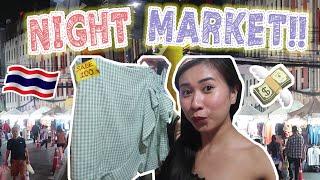 NIGHT MARKET SHOPPING IN BANGKOK, THAILAND! Ang MURA!! 