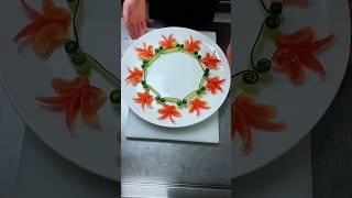 #You can decorate the dish in one go! Do you understand? #fruitandvegetablestyling#putPlate skills#