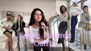 Recreating Pinterest Looks! Early Spring Outfit Ideas | Transitional Style | Styling Guide