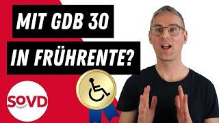 Mit Grad der Behinderung (GdB) 30 in die Altersrente mit Behinderung?