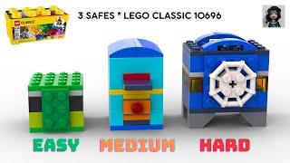 3 SAFES Lego classic 10696 ideas How to build