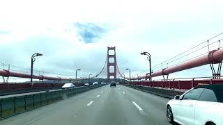 Kris Nicholson Crossing the Iconic ￼ San Francisco bridge 2024￼