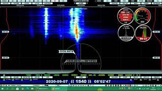 R. Bahamas 1540 AM, 2020-09-07 0502 UTC.  Received in Belgium on Perseus SDR with Jaguar Pro soft.