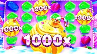 ЗАНОС В СВИТ БОНАНЗЕ 1000 ПРЯМО СО СТАРТА! СЛОВИЛ 1000х / Sweet Bonanza 1000 / заносы недели / занос