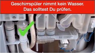 Spülmaschine zieht kein Wasser - Das solltest Du prüfen!