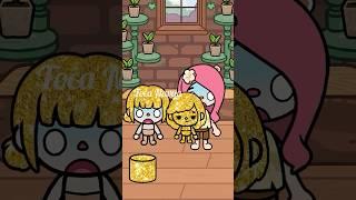 Mom accidentally turned sister into gold #shorts #tocaboca #tocalifeworld #youtubeshorts #gaming