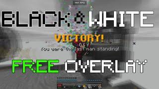 Black & White (Grayscale) minecraft - FREE Overlay! [Skywars win]