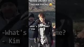 jins indian friend anoop #bts #jin #india #shorts  #btsjin