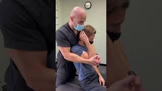 Shoulder adjustment! #shoulder #chiropractor #chiropracticadjustment #shoulderadjustment