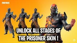 How to UNLOCK The Prisoner Skin ALL STAGES AND ALL KEYS LOCATIONS !  [ SNOWFALL SKIN ]