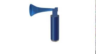 Air horn sound effect long