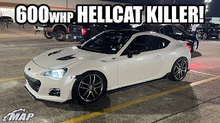 600whp Turbo Subaru BRZ | 2800lb Hellcat Killer!