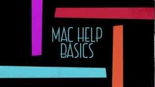 New Mac Help Basics Intro