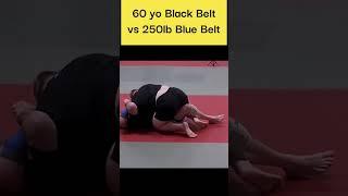 60 yo Black Belt SWEEPS 250lb Blue Belt #bjj #jiujitsu #grappling