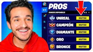 Contraté a Un PRO de CADA RANGO en Fortnite!